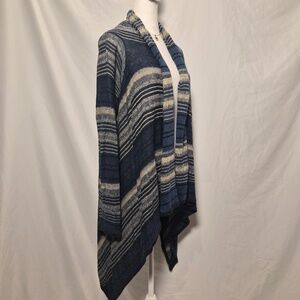 Ralph Lauren LRL Jeans Co. 100% Linen Striped Cabincore Indie Coastal Cardigan M
